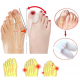 1 Paar Zehenspreizer Zehenkorrektur Hallux Valgus Schiene großer Zeh