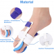 1 Paar Zehenspreizer Zehenkorrektur Hallux Valgus Schiene großer Zeh
