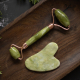 Jaderoller + Gua Sha Schaber Gesichtsmassage Set