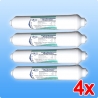 4 x AKTIVKOHLE KÜHLSCHRANKFILTER SIDE BY SIDE