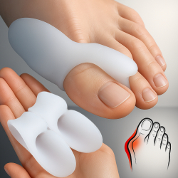2 x Hallux Valgus Zehenspreizer Zehenkorrektur Zehentrenner Orthese aus  Silikon Gel