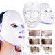 7 Farben LED Licht Photon Gesicht Hals Maske Verjüngung Hauttherapie Falten